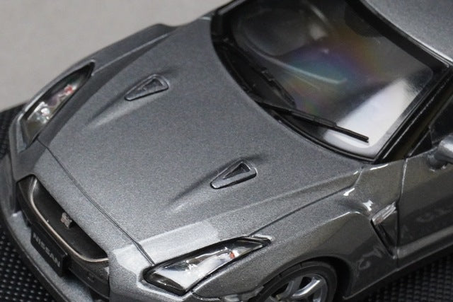1:43 EBBRO 44038 Nissan GT-R 2007 Dark Metal Grey model car