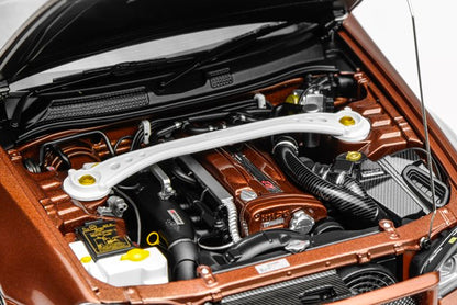 M83414 MOTORHELIX 1:18 Nissan Skyline GT-R R34 Customised Version Metal Bronze model car