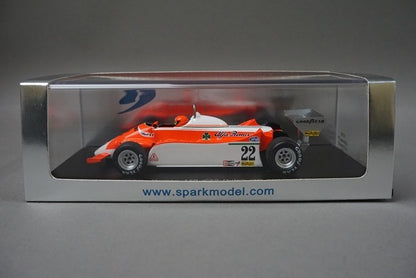 1:43 SPARK S1792 Alfa Romeo 179 Dutch Grand Prix 1980 #22 model car