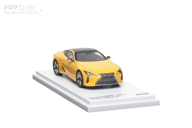 670304001 AR Box Almost Real Model 1:64 Lexus LC500 2018 Yellow model car