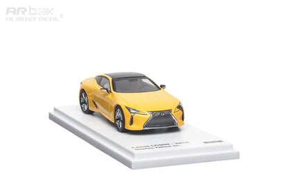 670304001 AR Box Almost Real Model 1:64 Lexus LC500 2018 Yellow model car
