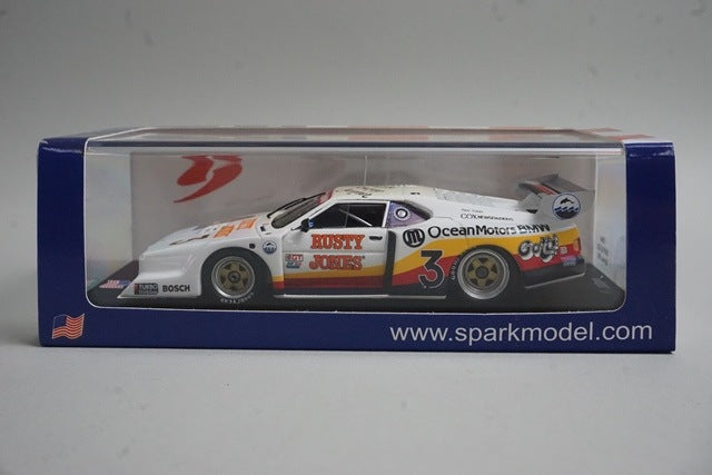 1:43 Spark US044 BMW M1 GR5 Daytona 1980 #3 model car