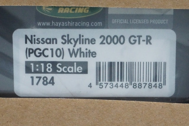 1:18 ignition model IG1784 Nissan Skyline 2000 GT-R (PGC10) White