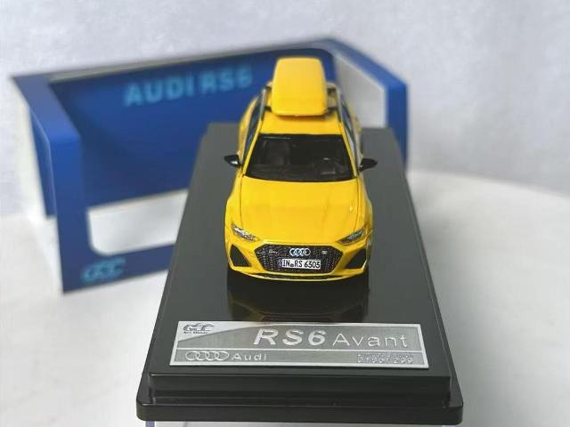 GCC 1:64 Audi RS6 Luggage Version Racing Yellow model car