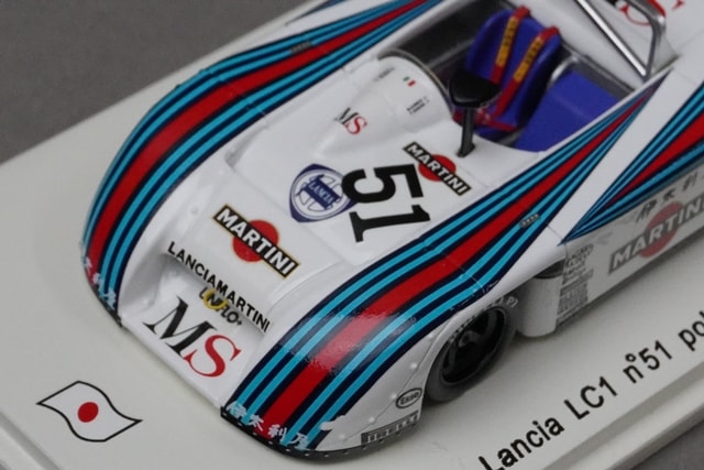 1:43 SPARK SJ021 Lancia LC1 Fuji 6H Pole Position 1982 #51 Martini model car