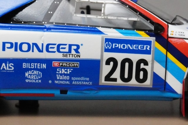 1:43 SPARK S5617 Peugeot 405 T16 Gran Raid Paris-Dakar 1989 #206 model car