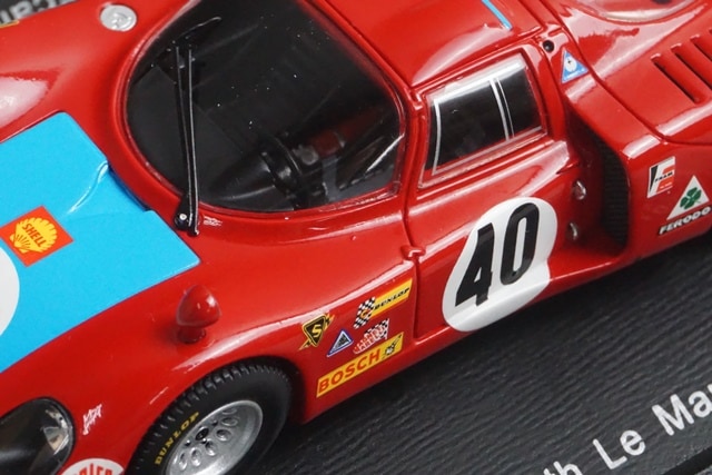 1:43 SPARK S4368 Alfa Romeo 33/2 Le Mans 6th place 1968 #40 M. Casoni G. Biscardi model car