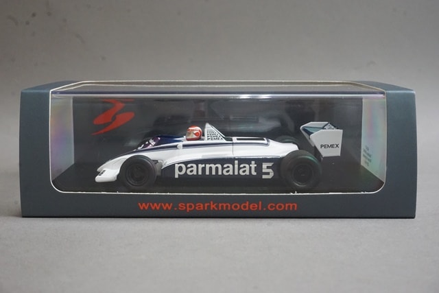 1:43 SPARK S4347 Brabham BT49C Argentine GP Winner 1981 #5 N. Piquet model car