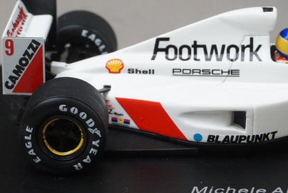 1:43 SPARK S3980 Footwork FA12 Monaco GP 1991 #9 M. Alboreto model car