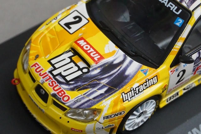 1:43 HPI 948 FUJITSUBO HPI Subaru Impreza 2006 #2 Toshihiro Yoshida Kazuhiro Koizumi model car
