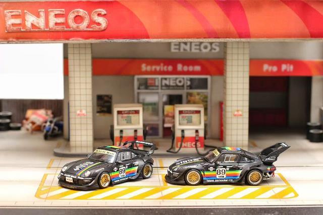 [ Pre-order ] SW Street Weapon 1:64 RWB 993 Matte Black Apple Racetrack High Tail