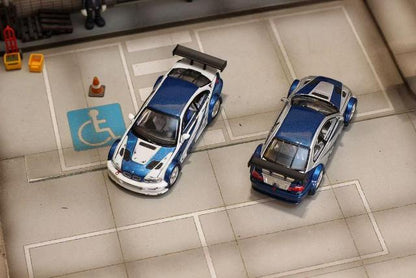 [ Pre-order ] Ghost Player 1:64 BMW E46 M3 GTR Silver Blue