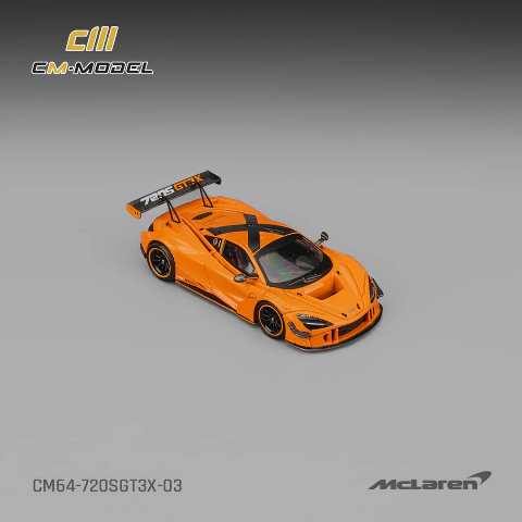 [ Pre-order ] CM64-720SGT3X-03 CM-Model 1:64 McLaren 720S GT3X Papaya Orange