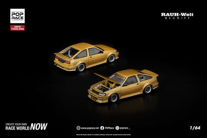 [ Pre-order ] PR640411 POP RACE 1:64 RWB AE86 GOLD