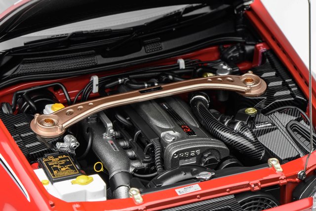 [ Pre-order ] M83426 Motor Helix 1:18 Nissan Skyline GT-R (R34) Customised Version Active Red with Livery