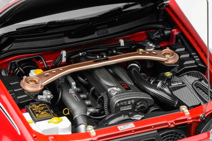 [ Pre-order ] M83426 Motor Helix 1:18 Nissan Skyline GT-R (R34) Customised Version Active Red with Livery