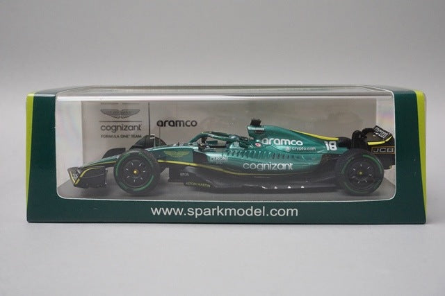 1:43 Spark S8532 Aston Martin AMR22 Aramco Cognizant F1 Team Emilia Romagna GP 2022 #18 L. Stroll