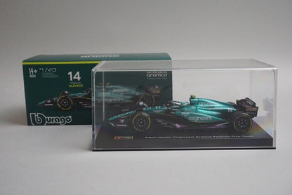 1:43 Bburago 18-38091 Aston Martin Cognizant Aramco F1 Team 2023 #14 F. Alonso