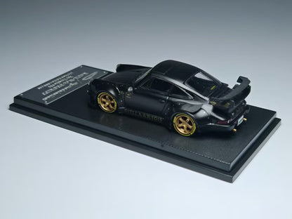 [ Pre-order ] MC640003D MC Model Collect 1:64 RWB930 3.8 Type High Wing Matte Black Gold Wheel Figure Included