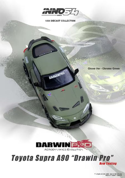 [ Pre-order ] IN64-A90DP-MATGR INNO MODELS 1:64 Toyota Supra A90 DARWIN PRO Matte Green