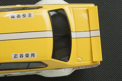 1:43 EBBRO 44140 Nissan Skyline GT-R KPGC10 Racing Fuji 1972 #17 Yellow White model car
