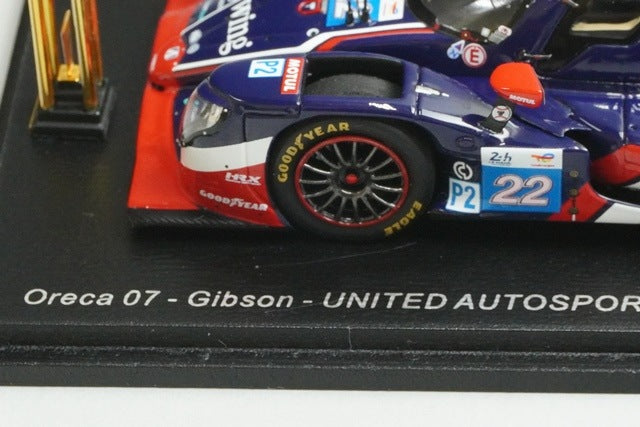 1:43 Spark S9133S BAM Custom Oreca 07 Gibson United Autosports LMP2 Class Le Mans 24H Winner 2024 #22