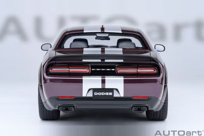 [ Pre-order ] 71762 AUTOart 1:18 Dodge Challenger SRT Jailbreak 2022 (Metallic Purple with Silver Stripes <Hellraisin>)