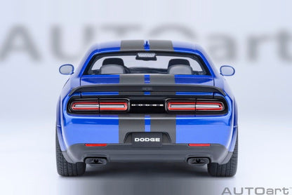 [ Pre-order ] 71763 AUTOart 1:18 Dodge Challenger SRT Jailbreak 2022 (Metallic Blue with Carbon Black Stripes <INDIGO BLUE>)