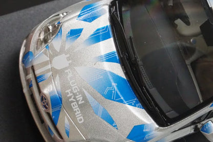 1:43 KYOSHO JC61003PG J Collection Custom Toyota New Prius Plug-in Silver/Blue