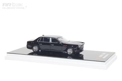 690201001 AR Box [ Almost Real Model ] 1:64 Hongqi U7 Golden Sunflower For State Guests Black