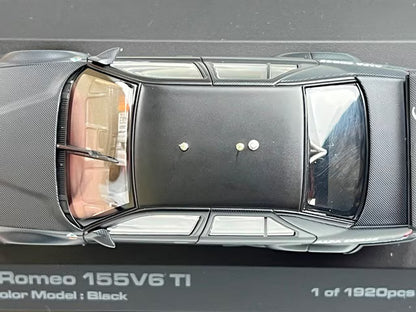 1:43 HPI 8046 Miyazawa Model Custom Alfa Romeo 155V6 TI Black