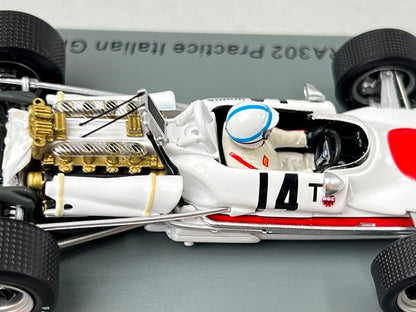 1:43 Spark S6228 Honda RA302 Practice Italian GP 1968 #14 J. Surtees