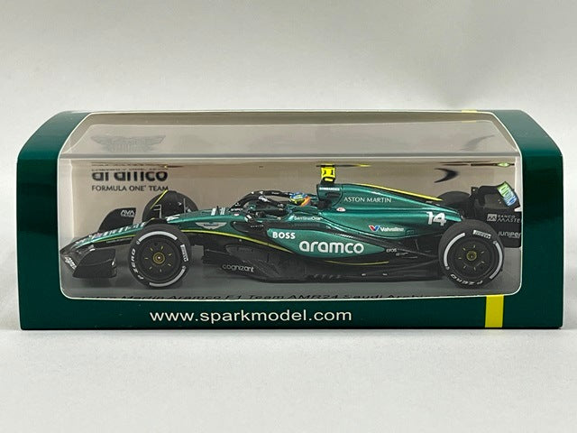 1:43 Spark S9529 Aston Martin Aramco F1 Team AMR24 Saudi Arabian GP 2024 #14 F. Alonso
