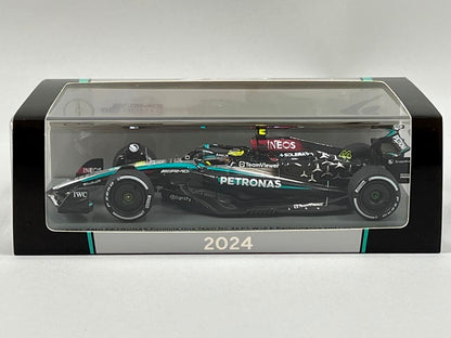 1:43 Spark S9546 Mercedes-AMG Petronas F1 Team W15 e-Performance Las Vegas GP 2nd 2024 #44 L. Hamilton
