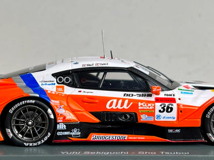 1:43 Spark 43SGT2021 au TOM'S GR Supra TGR Team Series Champion GT500 Class Super GT 2021 #36 Yuhi Sekiguchi / Sho Tsuboi