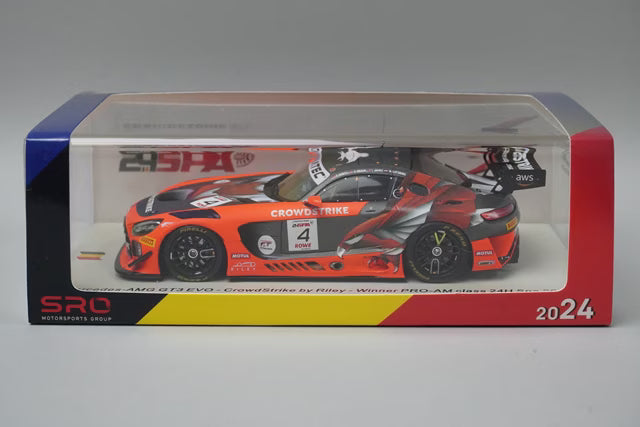 1:43 Spark SB804 Mercedes-AMG GT3 EVO CrowdStrike by Riley PRO-AM Class 24H SPA Winner 2024 #4