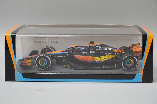 1:43 Spark S8944 McLaren MCL60 Abu Dhabi GP 6th 2023 #81 O. Piastri