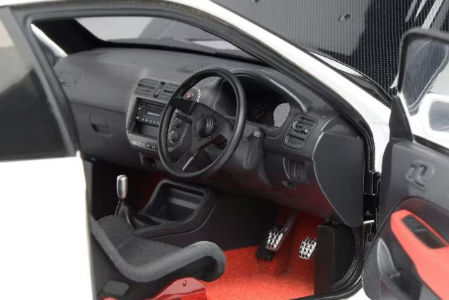 [ Pre-order ] M85013 MOTORHELIX 1:18 Honda Civic Type R (EK9) J's Racing Livery