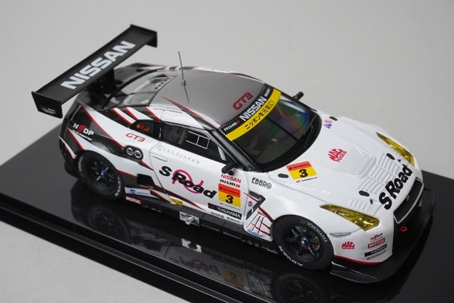 1:43 EBBRO 44746 S-Road NDDP GT-R Super GT300 2012 #3 Yuhi Sekiguchi Katsumasa Chiyo model car