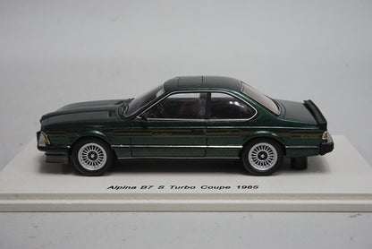 1:43 SPARK S0743 BMW Alpina B7 S Turbo Coupe 1985 Metallic Green model car