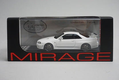 1:43 HPI 8396 iiado Company Custom Mirage Nissan Skyline GT-R V-spec II Nurburgring (R34) White
