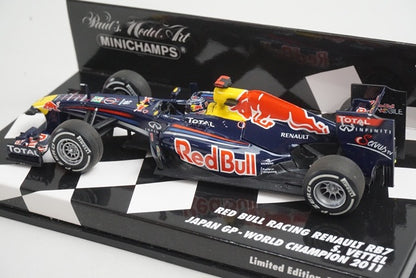 1:43 MINICHAMPS 410110301 Red Bull Racing Renault RB7 Japanese GP 2011 #1 model car