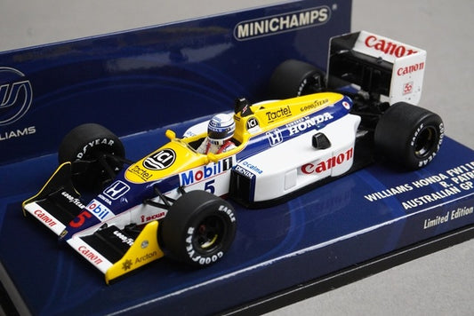1:43 MINICHAMPS 400870095 Williams Honda FW11B Australian GP 1987 #5 R. Patrese model car