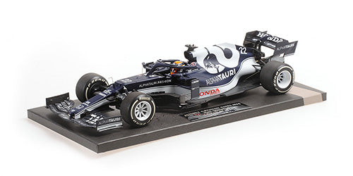 [ Back-order ] MINICHAMPS 117210122 1:18 S Alpha Tauri Honda AT2 Tsunoda Bahrain GP2021 model car