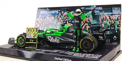 [ Back-order ] MINICHAMPS 417251227 1:43 Steke C45 Nico Silverstone GP 2025 3rd Place model car