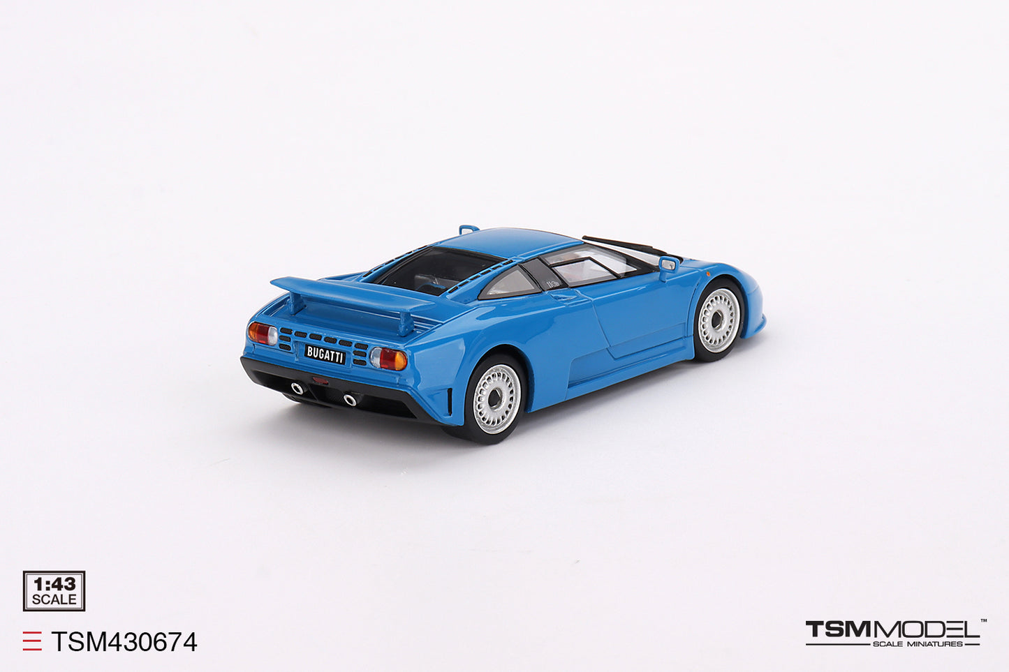 [ Back-order ] TSM TSM430674 1:43 Bugatti EB110 GT Blue model car