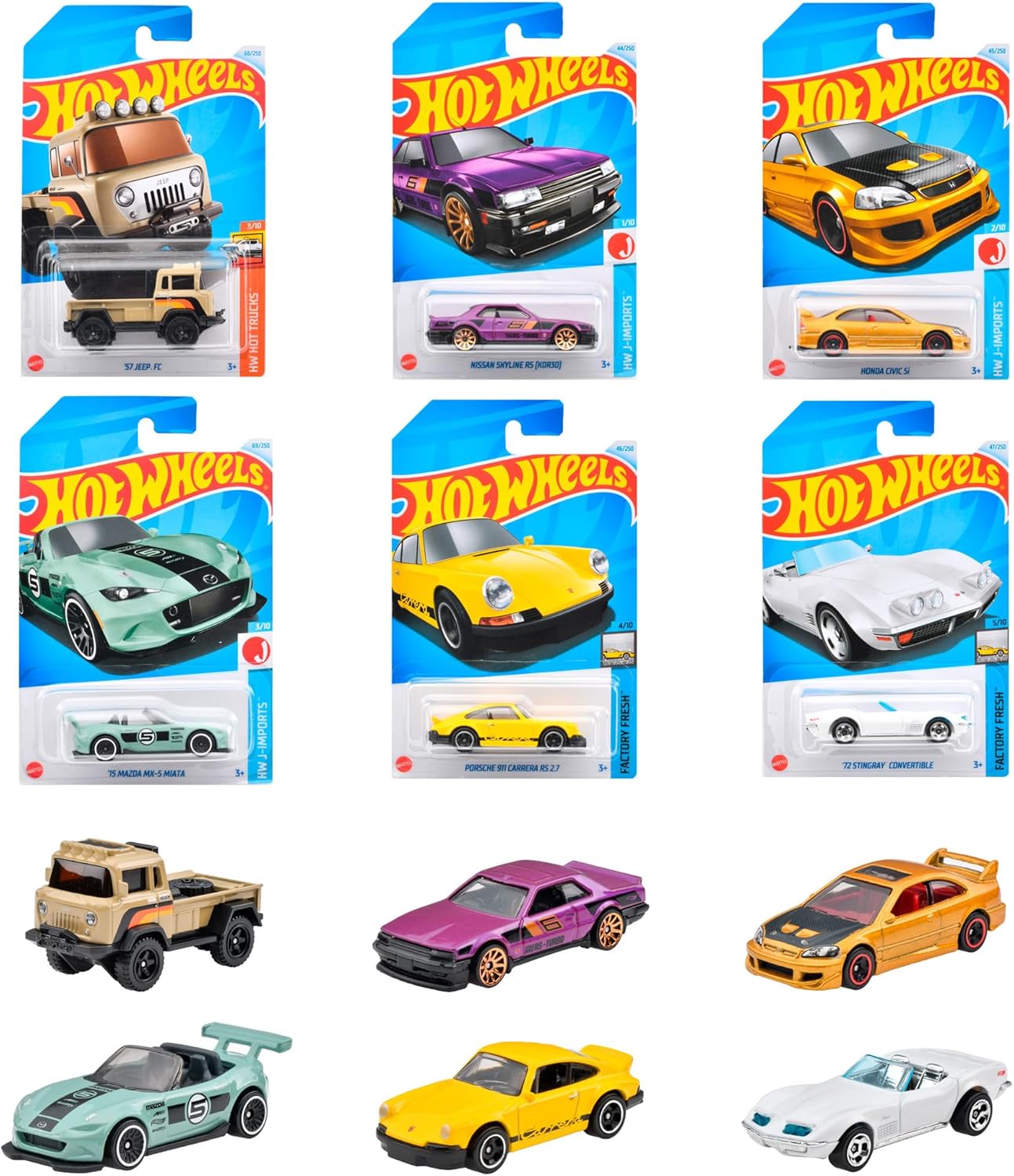 C4982-98MC Hot Wheels Basic Car Assortment 36 pieces