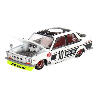 KHMG176 TSM MINI-GT 1:64 Nissan Datsun 510 Street Team XMM V1 LHD model car