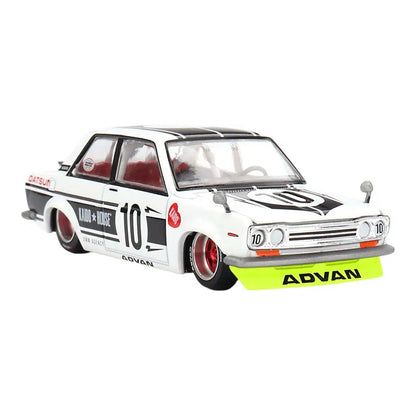 KHMG176 TSM MINI-GT 1:64 Nissan Datsun 510 Street Team XMM V1 LHD model car