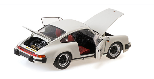 [ Back-order ] MINICHAMPS 100063024 1:18 Porsche 911 Carrera Coupe 3.2 1983 White model car